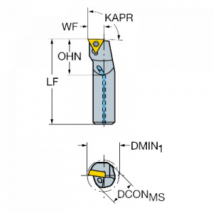 Suport strunjire, Sandvik Coromant, A12M-STFCL 11-RB1 - Img 2