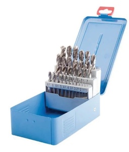 Trusa de burghie elicoidale HSS rectificate DIN 338 / STAS 573 - Ø 1÷13 increment 0.5mm - 25 piese