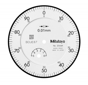 Ceas comparator, Mitutoyo, domeniu 5 mm, gradatie 0,01 mm, 2044AB-09 2
