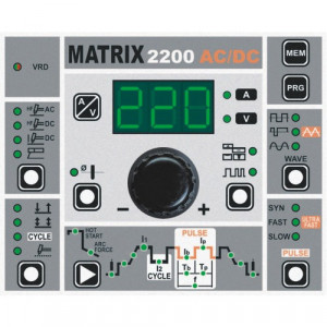 Echipament de sudura Matrix 2200 AC/DC, Ceaweld, sudare TIG, sudare cu electrod, inverter AC/DC, control digital 2