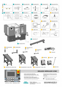 Fierastrau automat cu banda 300x300 Hercules optionaleX-CNC echipamente optionale