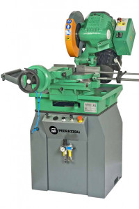 Fierastrau cu disc SB 350/60 SA, Pedrazzoli, variator de viteza a lamei, trifazic, blocare rapida, cap basculant pe bucse reglabile auto-lubrifiante