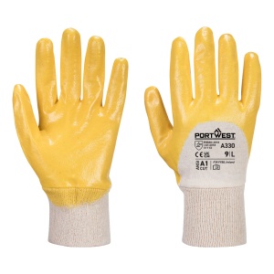 Manusi Nitrile Knitwrist Usoare - Portwest A330 (Pachet 12 buc.) - Img 2