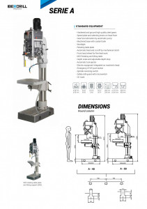 Masina de gaurit cu coloana Iberdrill A-40 2
