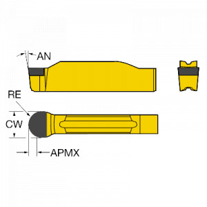 Placuta Boron Nitride, Sandvik Coromant, N123J1-0600-RE 7015 - Img 2