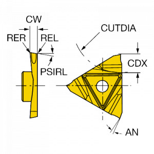 Placuta canelare/debitare, Sandvik Coromant, L123U3-0150-1500-CS 1125 - Img 2