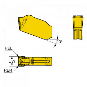 Placuta frezare, Sandvik Coromant, QD-NG-0300-020E-MM 1040 - Img 2