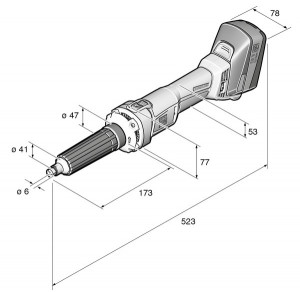 Polizor drept cu acumulator FEIN AGSZ AGSZ 18-280 LBL SELECT