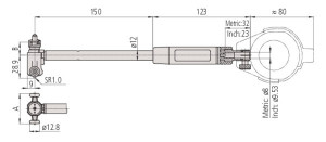 Trusa masurare alezaj Mitutoyo, masurare interioara cu 2 puncte, calibrator de gauri, 50-150mm 0,01mm, 511-713-20 2