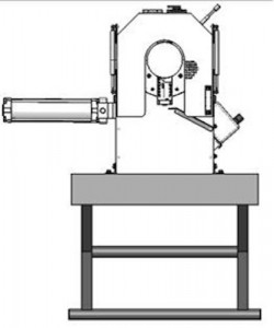 Masina stationara de taiat si sanfrenat tevi MF 420 1000, Protem, actionare electrica 6
