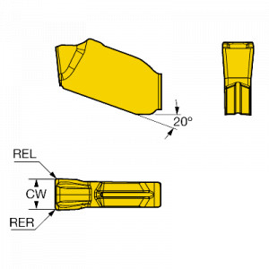 Placuta frezare, Sandvik Coromant, QD-NG-0300-010E-NL H13A - Img 2