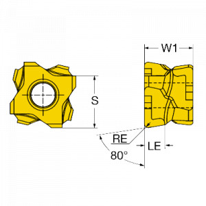 Placuta, Sandvik Coromant, 3-80-101108-8-M5 4425 - Img 2