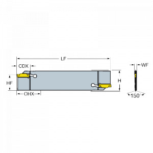 Suport canelare, Sandvik Coromant, N123D15-25A2 - Img 2