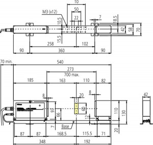 Micrometru pentru scanare laser LSM-506S, Mitutoyo, vizibil, 1 - 60 mm, 544-538 2