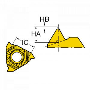 Placuta filetare, Sandvik Coromant, 266RL-22RD01A100E 1125 - Img 2
