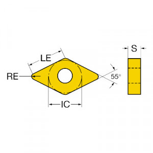 Placute de aschiere DNMG 15 04 08-PM 4425, Sandvik Coromant, T-Max, 10 bucati 2