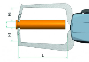 Subler pentru masurare externa, Mitutoyo, calibru 0-30mm, 0,01mm, D=3mm Sfera Carbura 209-951 2