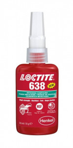 Adeziv fixare asambrari cilindrice coaxiale LOCTITE 638, 50 ml, 1803358