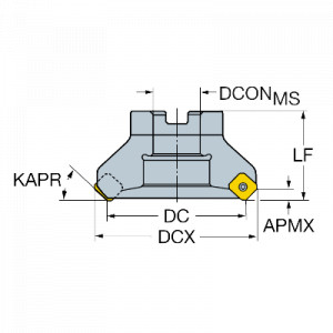 Corp frezare, Sandvik Coromant, R245-050Q22-12L - Img 2