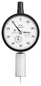 Indicator de adancime cu cadran, Mitutoyo, 0-10mm, element de contact ac, baza rotunda, 7222A