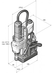Masina de gaurit cu carota si stand electromagnetic Fein KBE 35