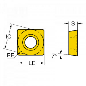 Placuta strunjire Inveio, Sandvik Coromant, SCMT 09 T3 04-MM 2220 - Img 2