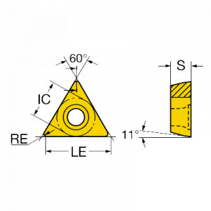 Placuta strunjire Inveio, Sandvik Coromant, TPMT 09 02 04-PF 4425 - Img 2