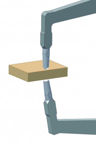 Subler pentru masurare externa, Mitutoyo, calibru 0-30mm, 0,01mm, D=3mm Sfera Carbura 209-951 3