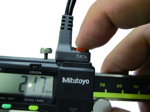 Cablu de conexiune U-WAVE-T C drept, cu buton de date, Mitutoyo, 02AZD790C 3