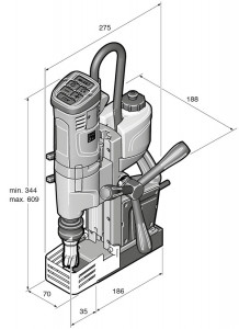 Masina de gaurit cu carota si talpa electromagnetica Fein KBU 35-2 QW