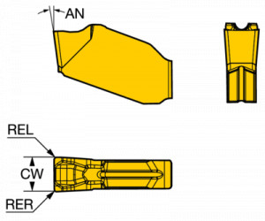 Placuta canelare/debitare, Sandvik Coromant, QD-NK-0600-0004-GM 1125 - Img 2
