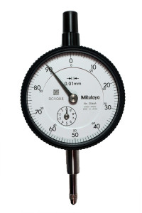 Ceas comparator, Mitutoyo, domeniu 10 mm, gradatie 0,01 mm, 2046AB Spate Plat