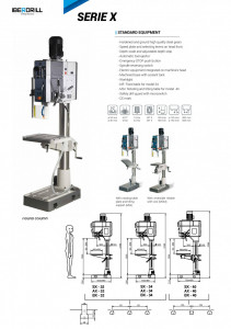 Masina de gaurit cu coloana Iberdrill SX-40 2