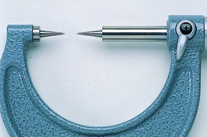 Micrometru analogic cu varf din carbura de tungsten, Mitutoyo, 0-25 mm, varf de 15°, 112-165 2