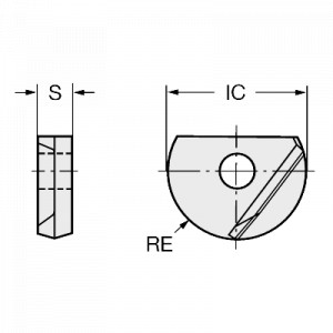 Placuta frezare, Sandvik Coromant, R216F-10 26 E-L P20A - Img 2