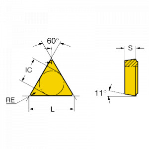 Placuta strunjire Inveio, Sandvik Coromant, TPMR 22 04 08 4425 - Img 2