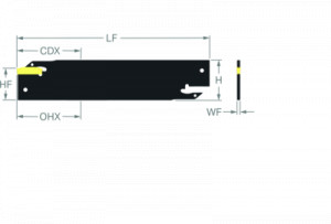 Suport canelare, Sandvik Coromant, C2R-BN25-NG20DA2 - Img 2