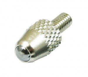 Element de contact, Mitutoyo, punct sferic, M2,5x0,45, lungime de 7,3 mm, din carburi, metric, 901312 1