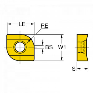 Placuta frezare, Sandvik Coromant, R331.1A-14 50 30H-WL4340 - Img 2