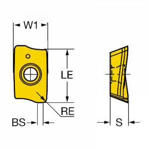 Placuta frezare, Sandvik Coromant, R390-17 04 60E-PM 4340 - Img 2