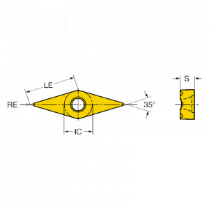 Placuta, Sandvik Coromant, TR-VB1302-F 1125 - Img 2
