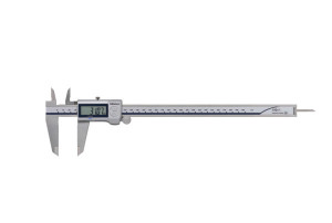 Subler digital ABS IP67, Mitutoyo, rezistent la lichid de racire, 0-300mm, lama, buton rotativ pentru deget, fara iesire de date, 500-704-20tija de adancime plata