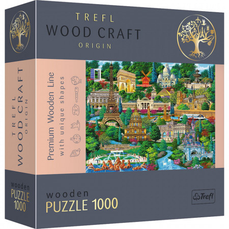 PUZZLE TREFL DIN LEMN 1000 PIESE ECHIPA DE CATEI