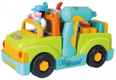 CAMIONUL PLIN CU SCULE AL MICULUI MECANIC CU LUMINI SI SUNETE