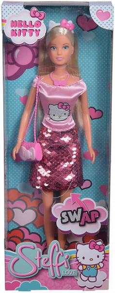 PAPUSA STEFFI CU FUSTITA CU PAIETE HELLO KITTY