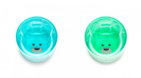 SET 2 PAHARE COPII DESIGN INTERIOR URS, MELII, ALBASTRU&VERDE