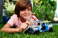 JURASSIC WORLD DINO TRACKERS SET CAMIONETA SEARCH AND SMASH SI DINOZAUR ATROCIRAPTOR