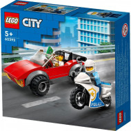 LEGO CITY POLITIST PE MOTOCICLETA IN URMARIREA UNEI MASINI 60392