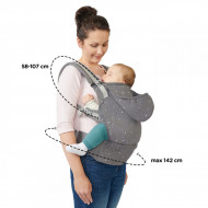 MARSUPIU ERGONOMIC KINDERKRAFT HUGGY, GREY