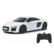 MASINA CU TELECOMANDA AUDI R8 ALB CU SCARA 1 LA 24